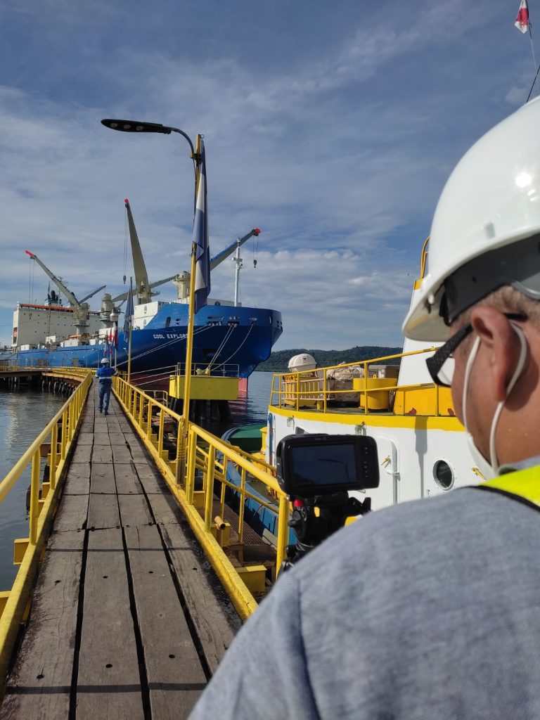 Trabajando en Chiquita, Bocas del Toro, Panamá.