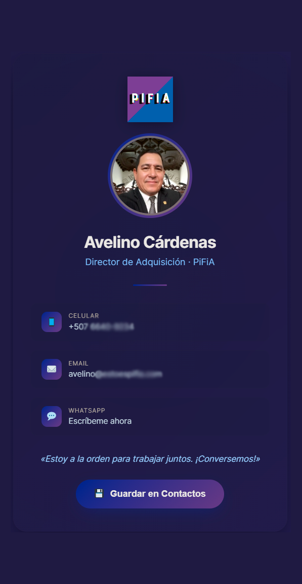 Tarjeta QR ejemplo 1